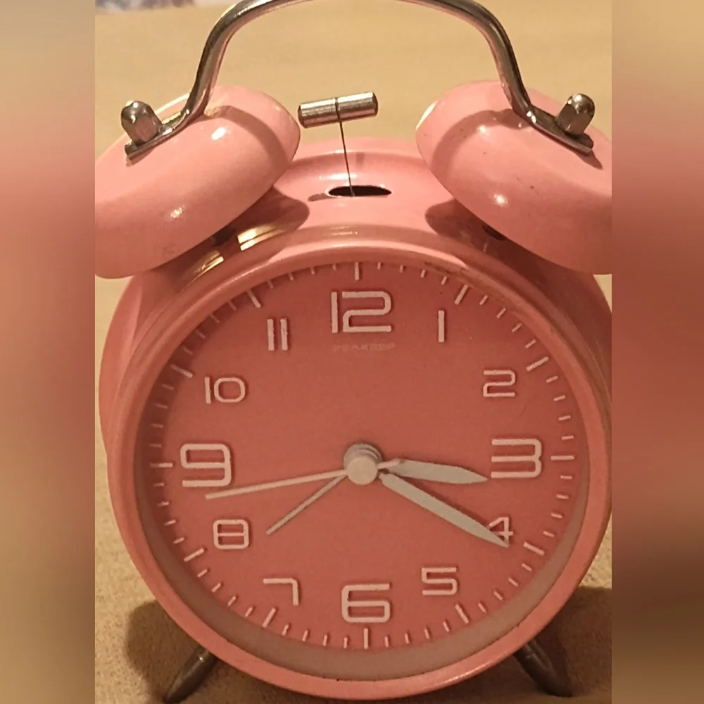 Pink Retro Alarm Clock